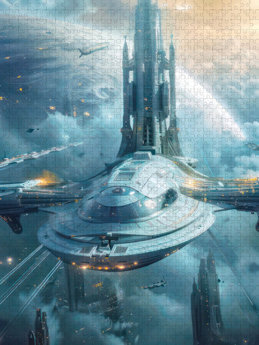 Futuristische Reisen und Entdeckungen - CALVENDO Foto-Puzzle'
