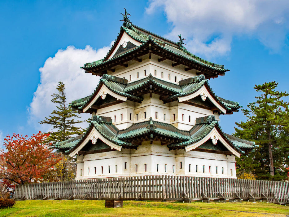 Burg Hirosaki von Aomori - CALVENDO Foto-Puzzle'