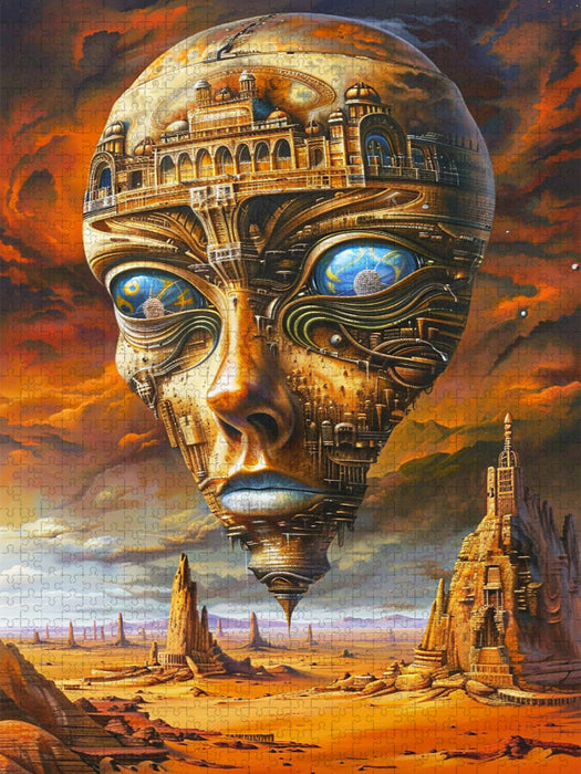 Der goldene Kopf - CALVENDO Foto-Puzzle'
