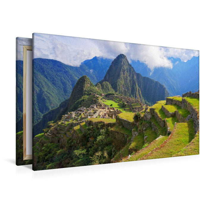 Premium Textil-Leinwand Machu Picchu