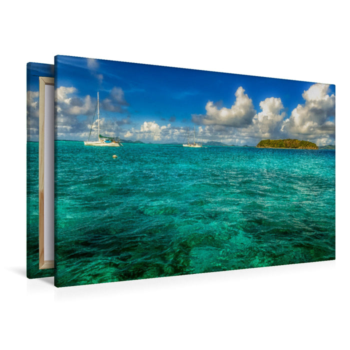 Premium Textil-Leinwand Tobago Cays