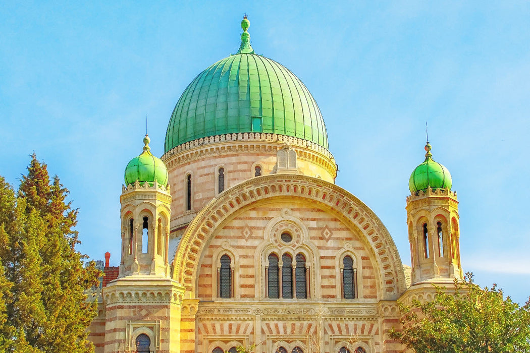 Premium Textil-Leinwand Große Synagoge