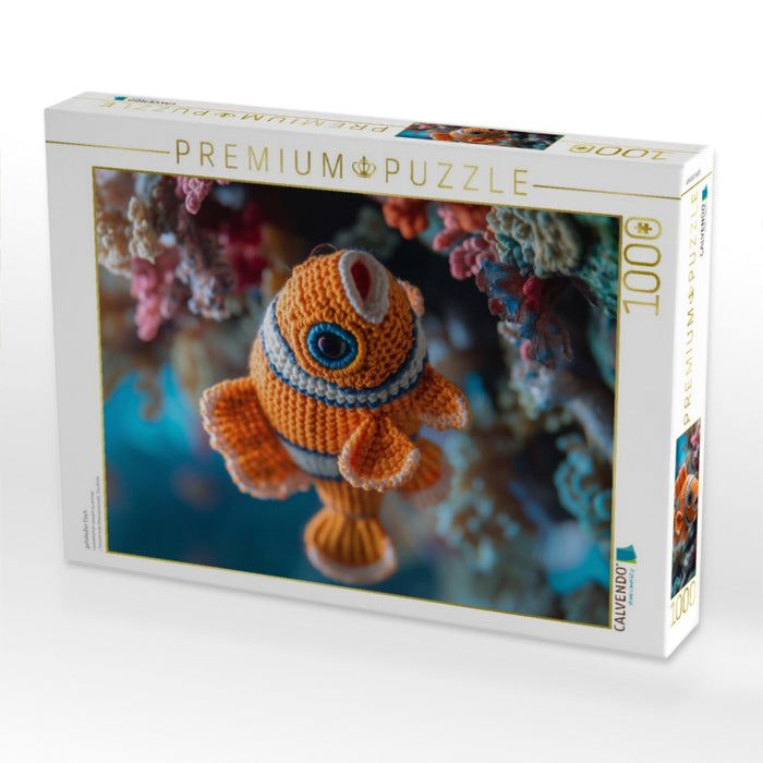 gehäkelter Fisch - CALVENDO Foto-Puzzle'