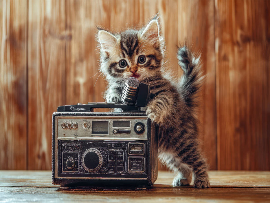 Katzen-Karaoke - CALVENDO Foto-Puzzle'