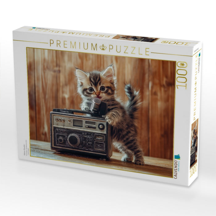 Katzen-Karaoke - CALVENDO Foto-Puzzle'