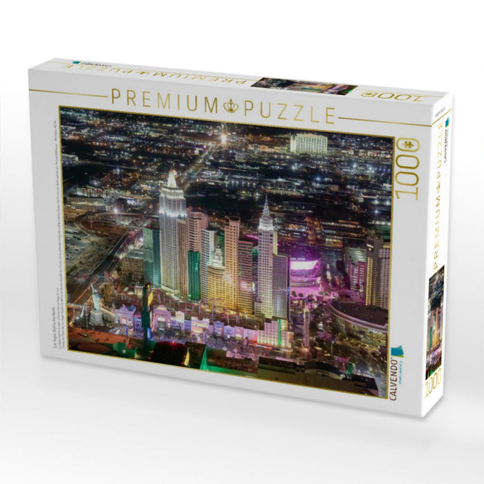 Las Vegas Skyline bei Nacht - CALVENDO Foto-Puzzle'