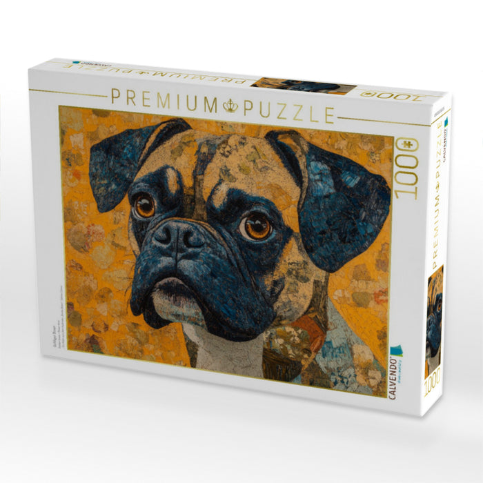 Goldiger Boxer - CALVENDO Foto-Puzzle'