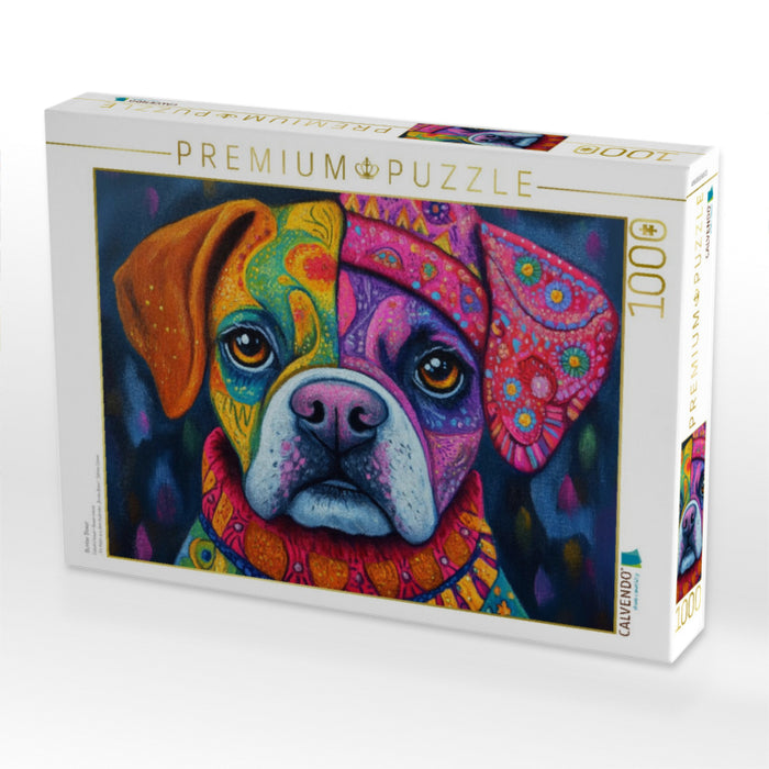 Bunter Boxer - CALVENDO Foto-Puzzle'