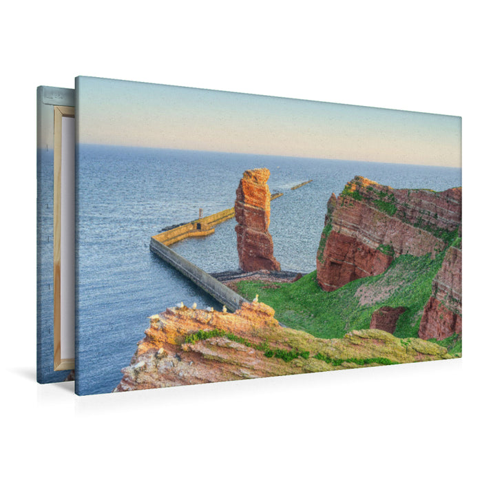 Premium Textil-Leinwand Lange Anna auf Helgoland