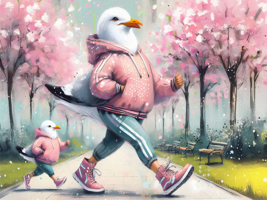 Joggen durch Planten un Blomen - CALVENDO Foto-Puzzle'