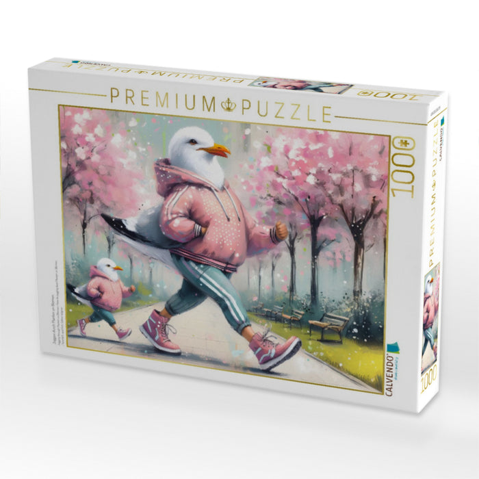 Joggen durch Planten un Blomen - CALVENDO Foto-Puzzle'