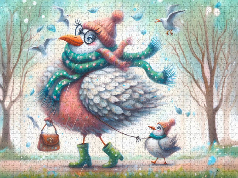 Im März im Stadtpark - CALVENDO Foto-Puzzle'