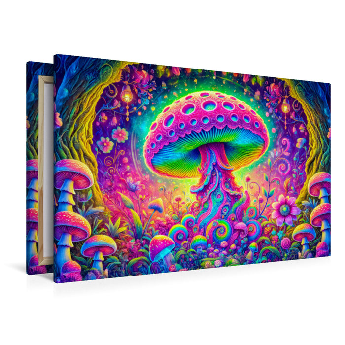 Premium Textil-Leinwand Magischer Pilze im Traumland