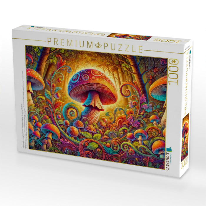 Märchenpilz in magischer Welt einer traumhaften Fantasielandschaft - CALVENDO Foto-Puzzle'