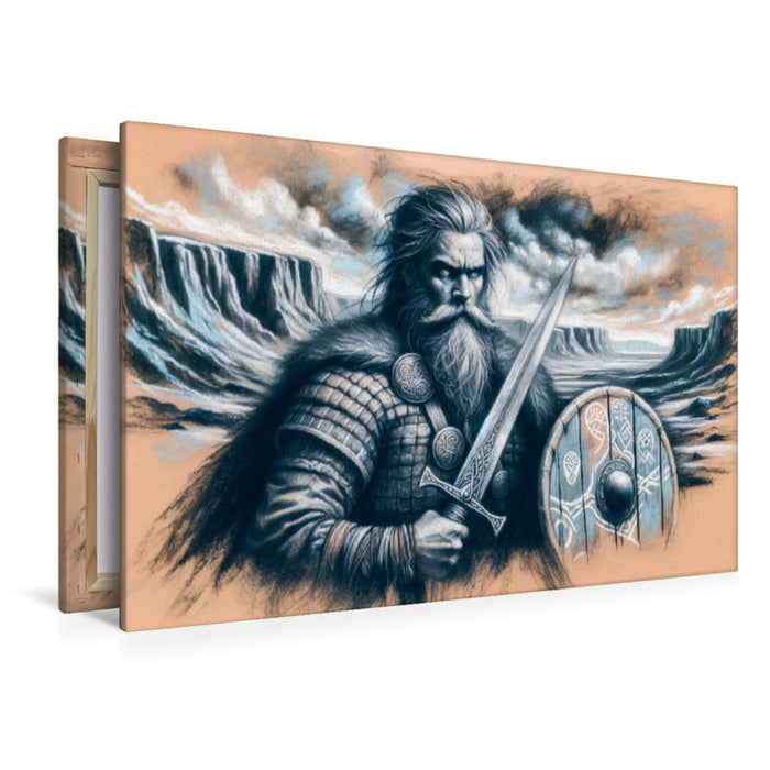 Premium Textil-Leinwand Erik der Rote entdeckte und besiedelte Grönland