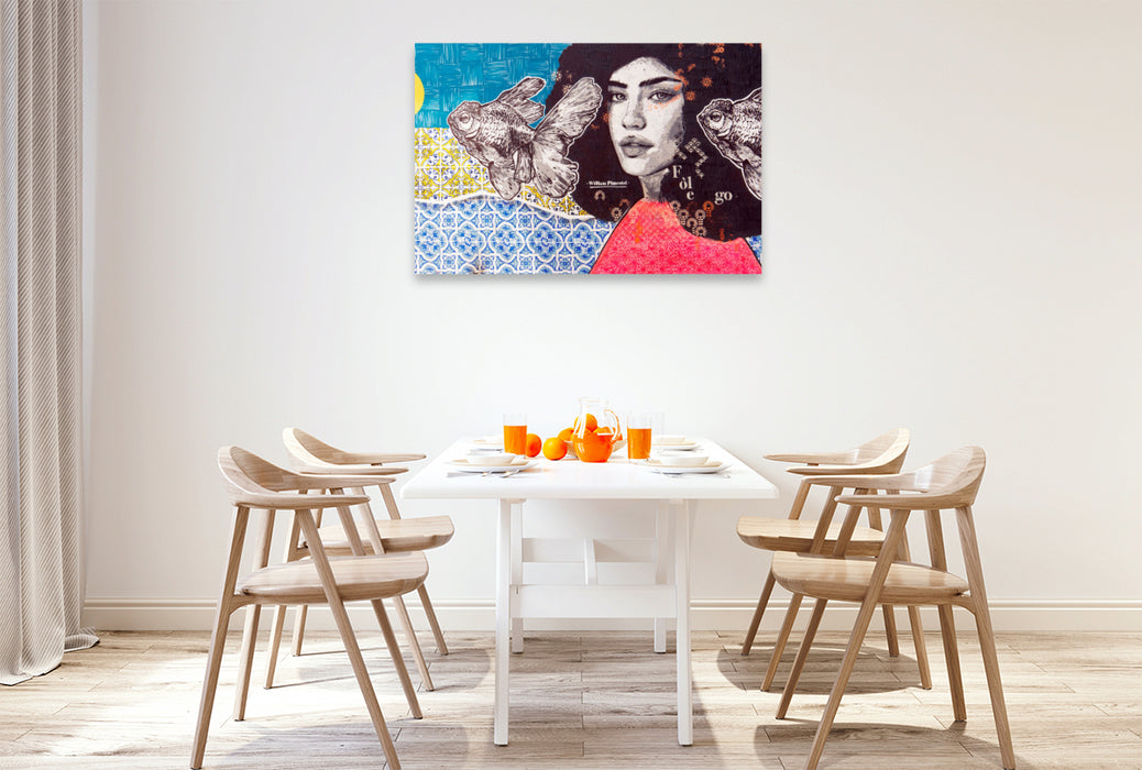 Premium Textil-Leinwand São Paulo