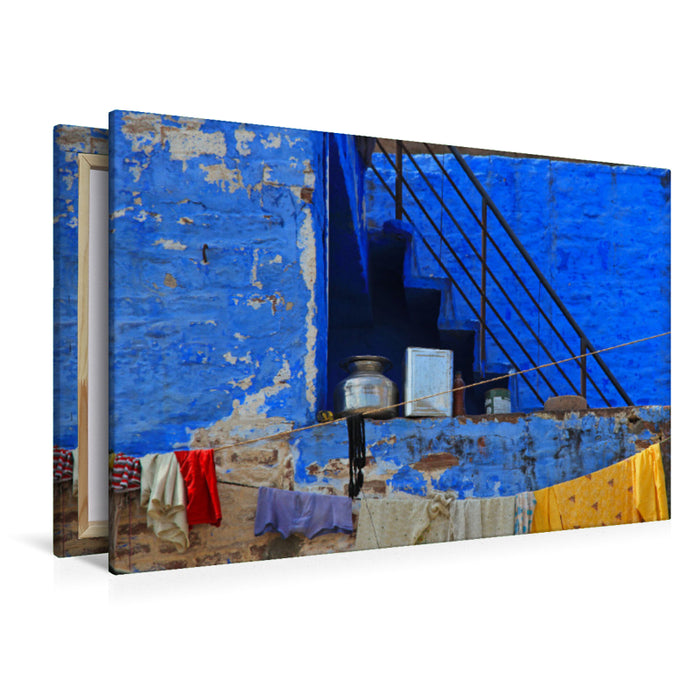 Premium Textil-Leinwand Ein Motiv aus dem Kalender Typisch Indien - Jodhpur