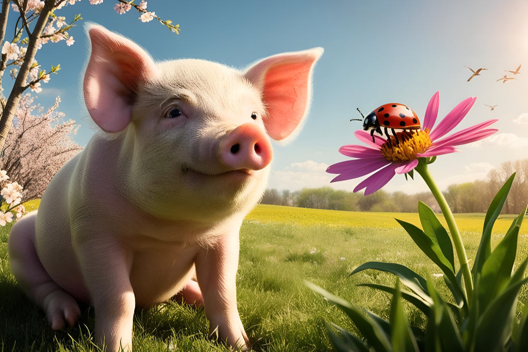 Premium Textil-Leinwand Freundschaft kennt keine Grenzen