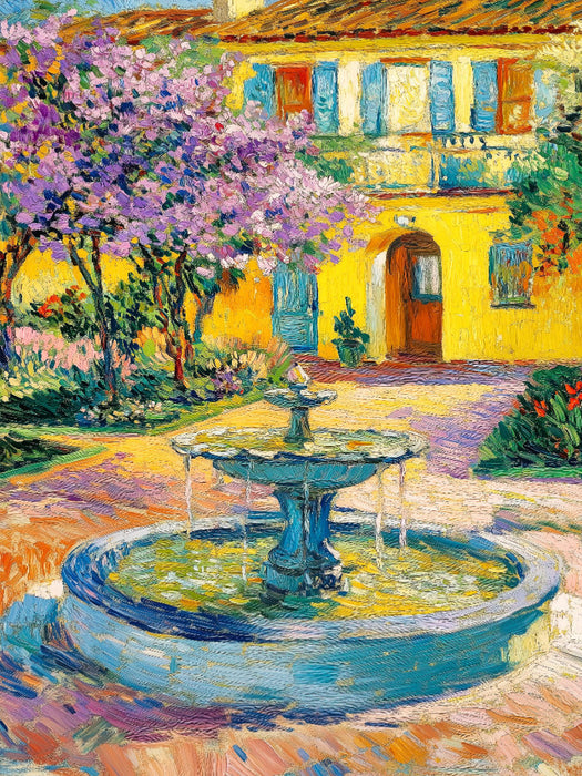 Brunnen im Hof - CALVENDO Foto-Puzzle'