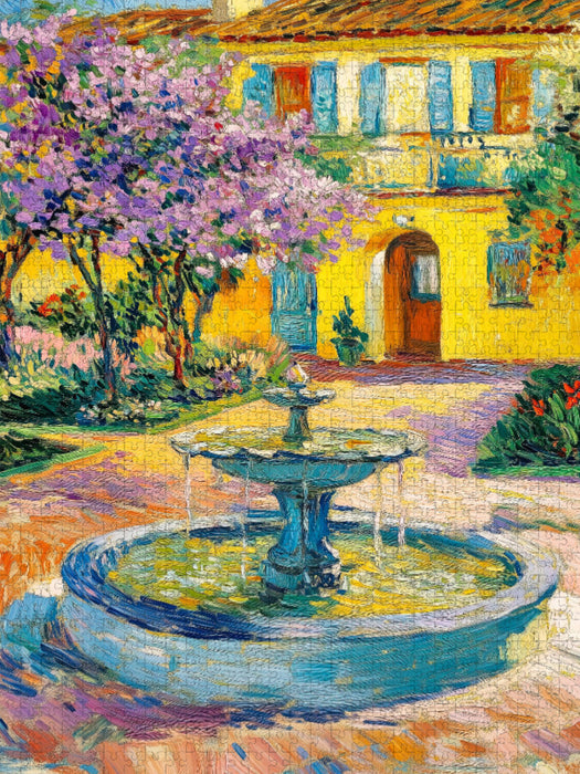 Brunnen im Hof - CALVENDO Foto-Puzzle'