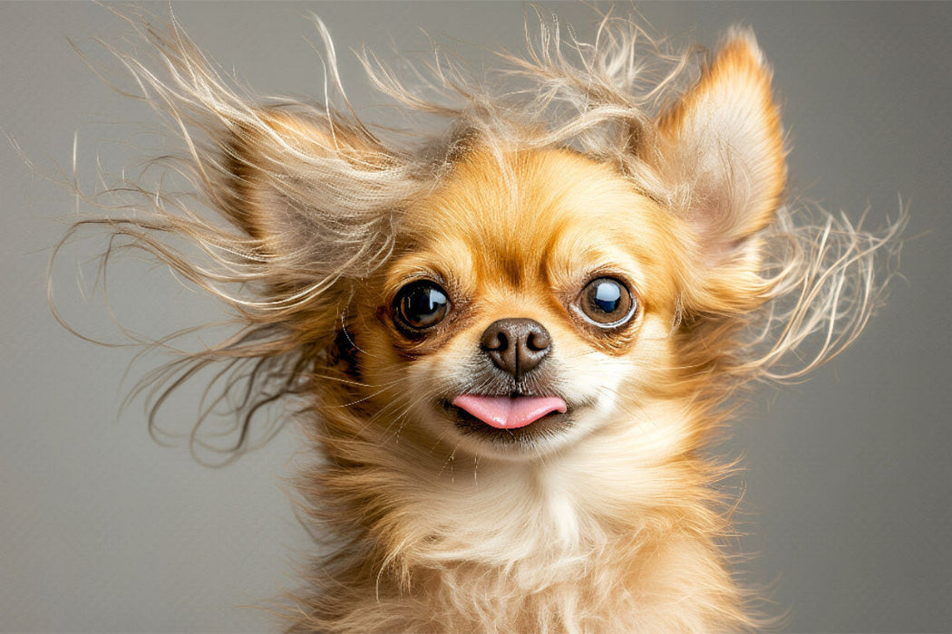 Premium Textil-Leinwand Chihuahua