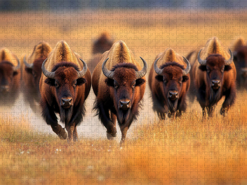 Büffel - CALVENDO Foto-Puzzle'