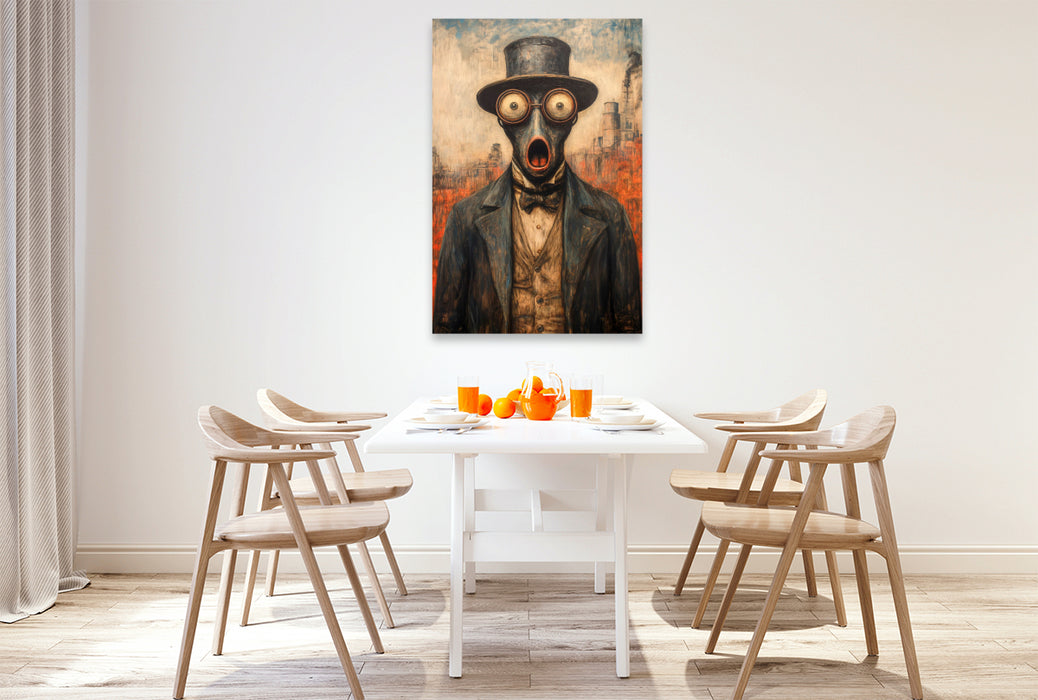 Premium Textil-Leinwand Ein Motiv aus dem Kalender Klassik trifft Innovation