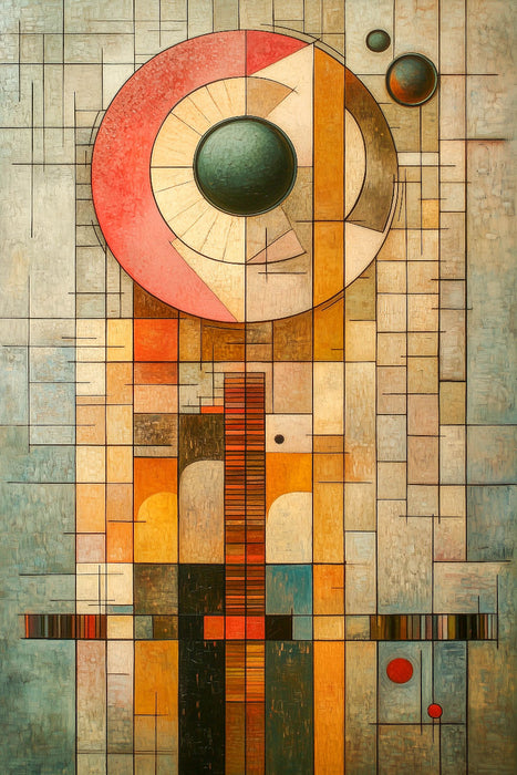 Premium Textil-Leinwand Komposition 8 KI