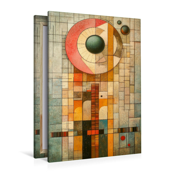 Premium Textil-Leinwand Komposition 8 KI