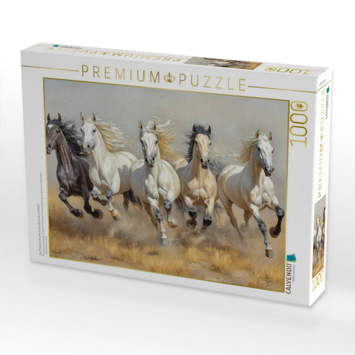 Das Pferd als Ausdruck von Dynamik und Kraft - CALVENDO Foto-Puzzle'