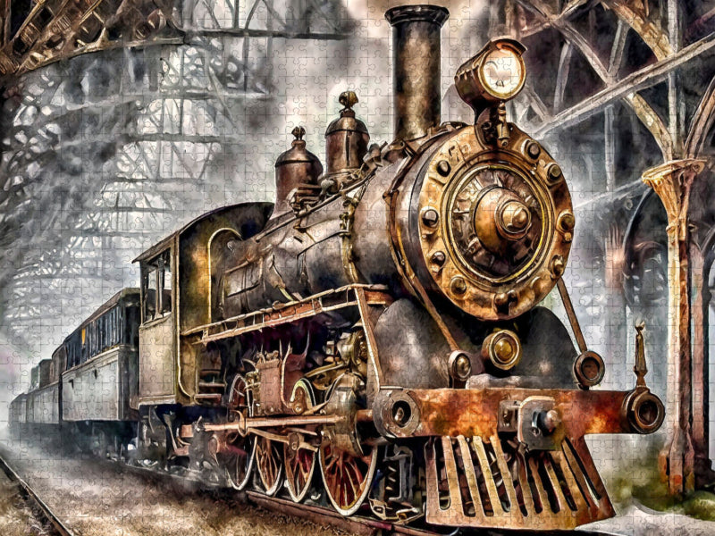Dampflokomotive - CALVENDO Foto-Puzzle'