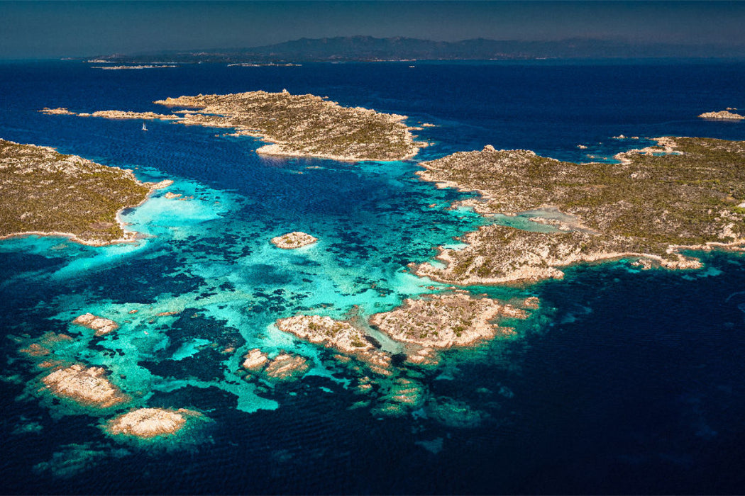 Premium Textil-Leinwand Isola Maddalena