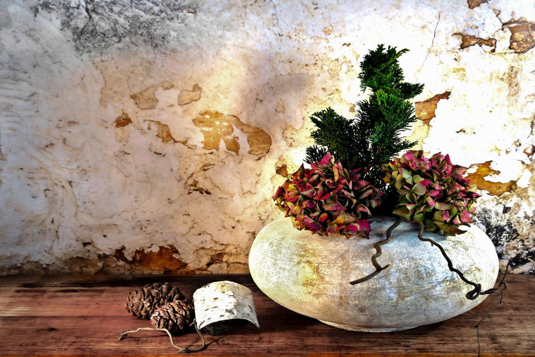 Premium Textil-Leinwand Wabi Sabi: Die Wertschätzung des Altern