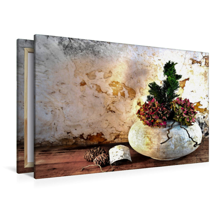 Premium Textil-Leinwand Wabi Sabi: Die Wertschätzung des Altern