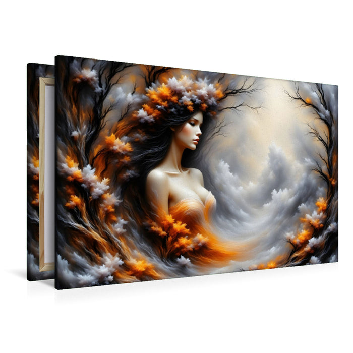 Premium Textil-Leinwand Julikönigin