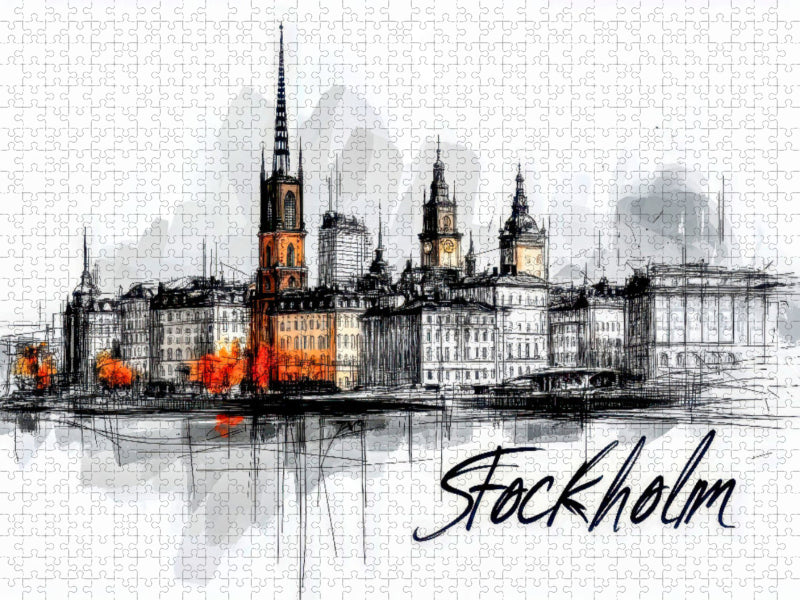 Stockholm - CALVENDO Foto-Puzzle'