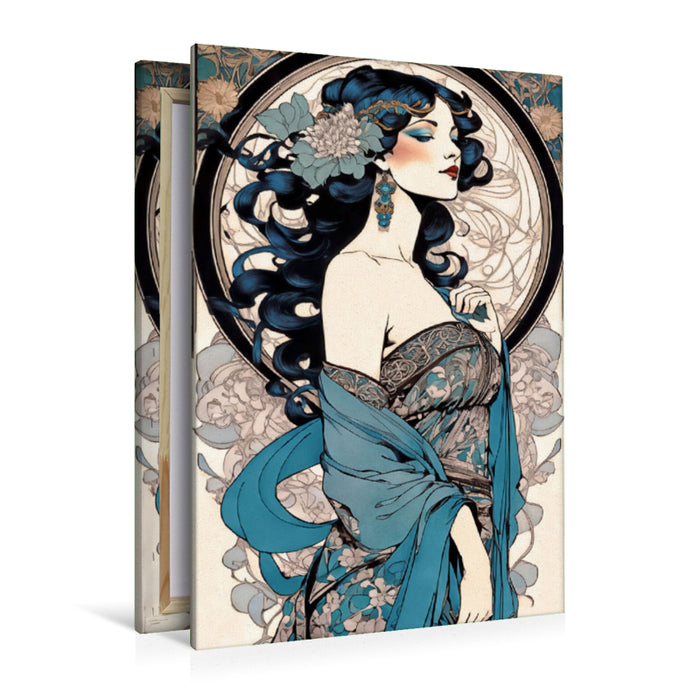 Premium Textil-Leinwand Entzückende Amelie