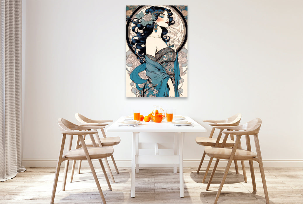 Premium Textil-Leinwand Entzückende Amelie