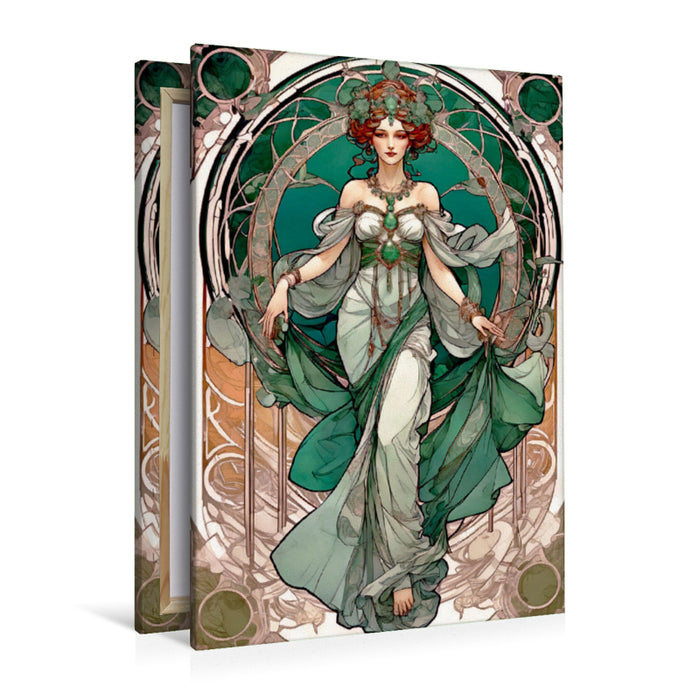 Premium Textil-Leinwand Faszinierende Emerald