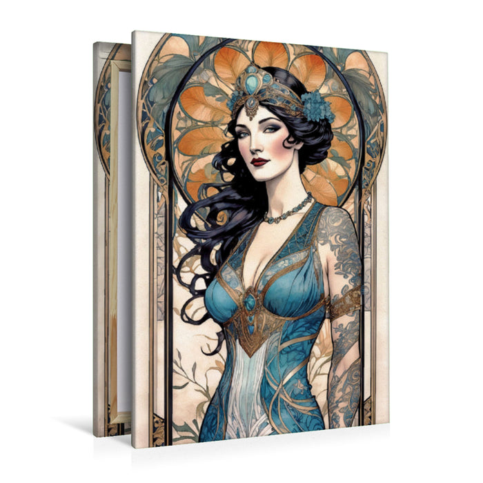 Premium Textil-Leinwand Reizvolle Julia