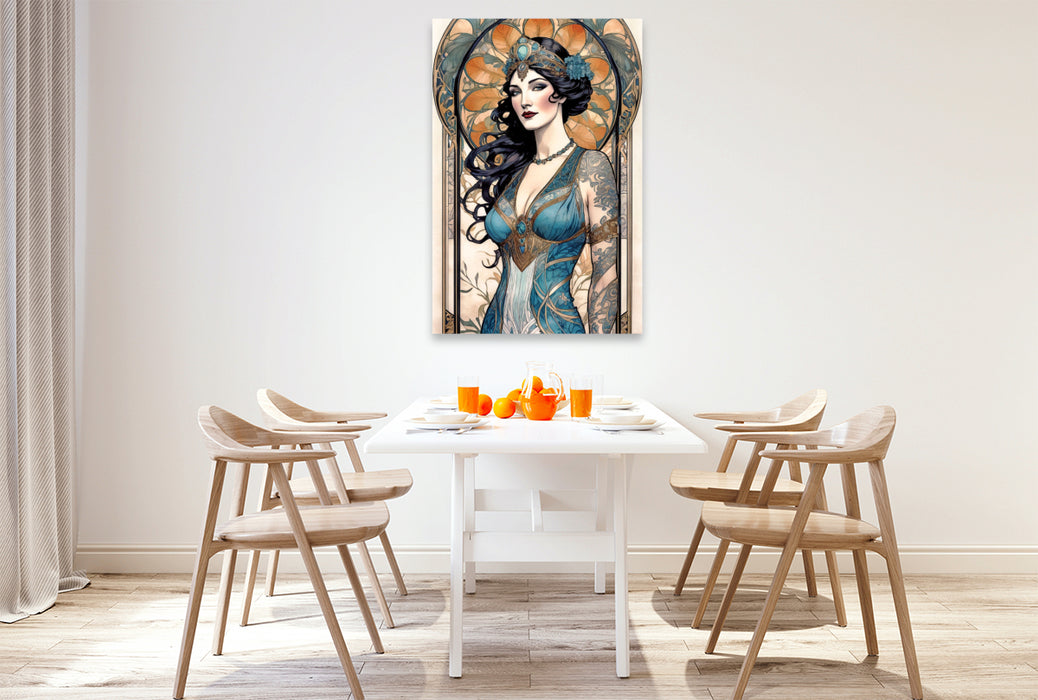 Premium Textil-Leinwand Reizvolle Julia