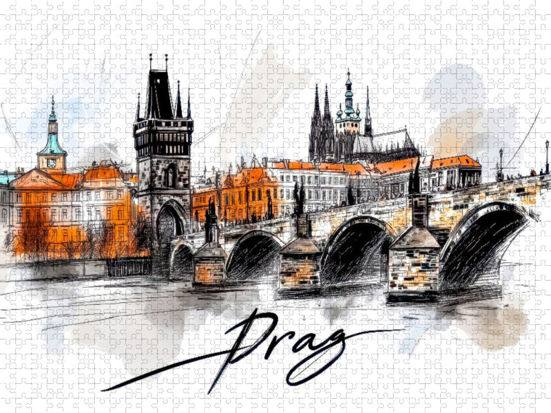 Prag - CALVENDO Foto-Puzzle'