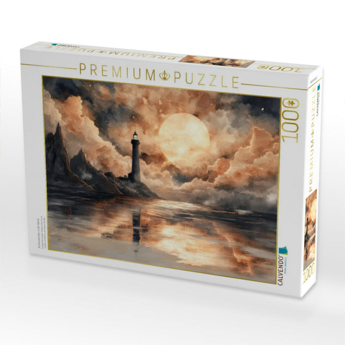 Küstenwächter in der Nacht - CALVENDO Foto-Puzzle'