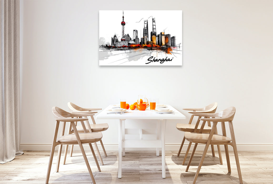 Premium Textil-Leinwand Shanghai