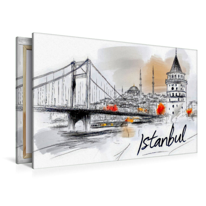 Premium Textil-Leinwand Istanbul