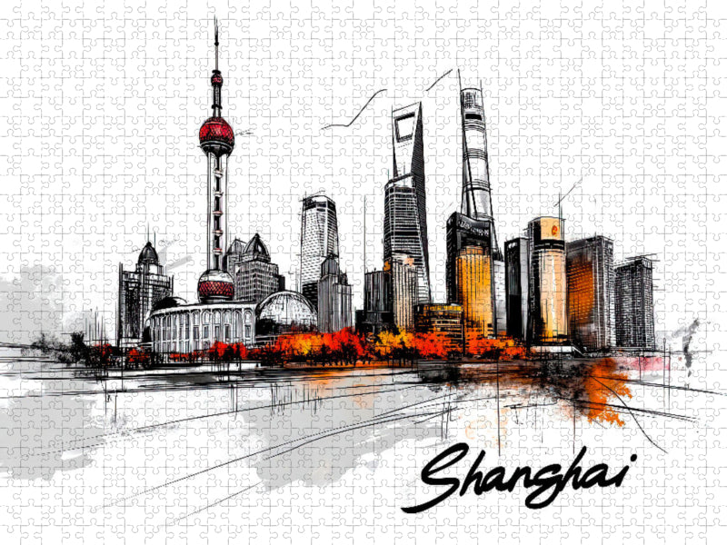 Shanghai - CALVENDO Foto-Puzzle'