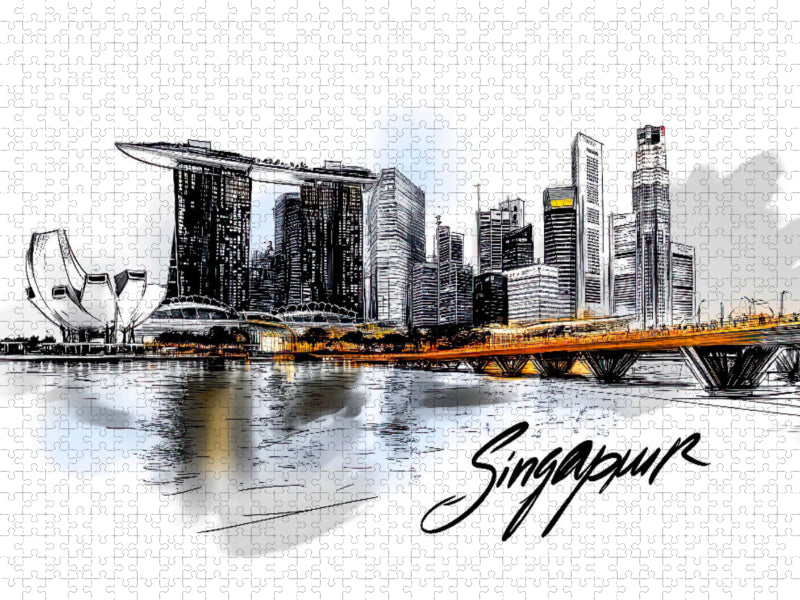 Singapur - CALVENDO Foto-Puzzle'