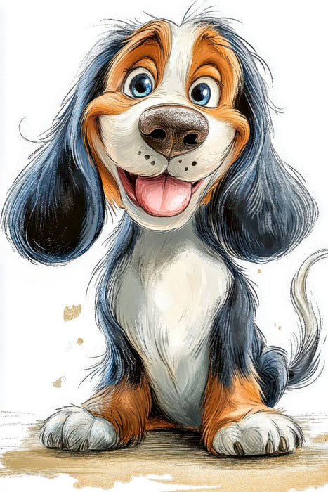 Premium Textil-Leinwand Wollen wir spielen