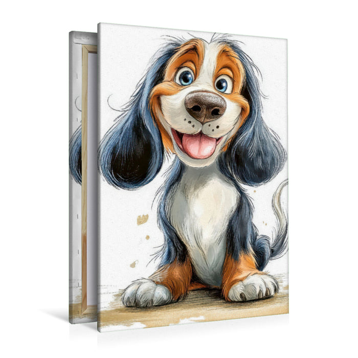 Premium Textil-Leinwand Wollen wir spielen