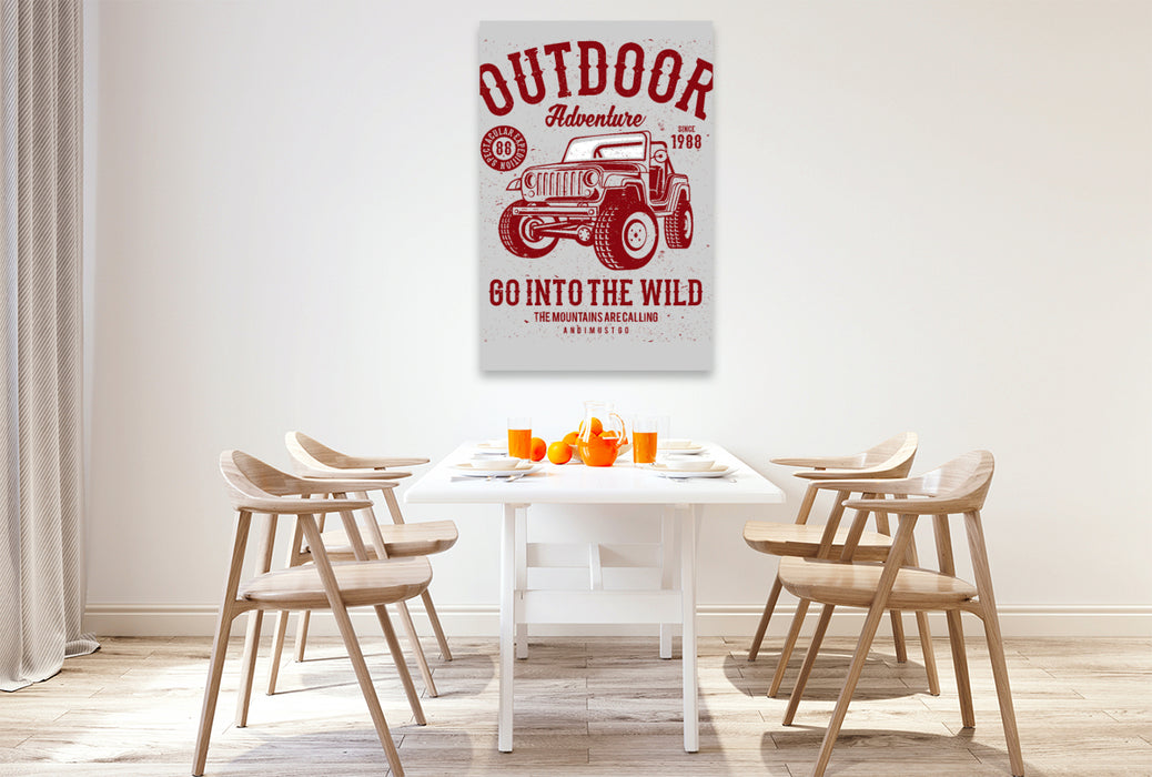 Premium Textil-Leinwand Outdoor Adventure